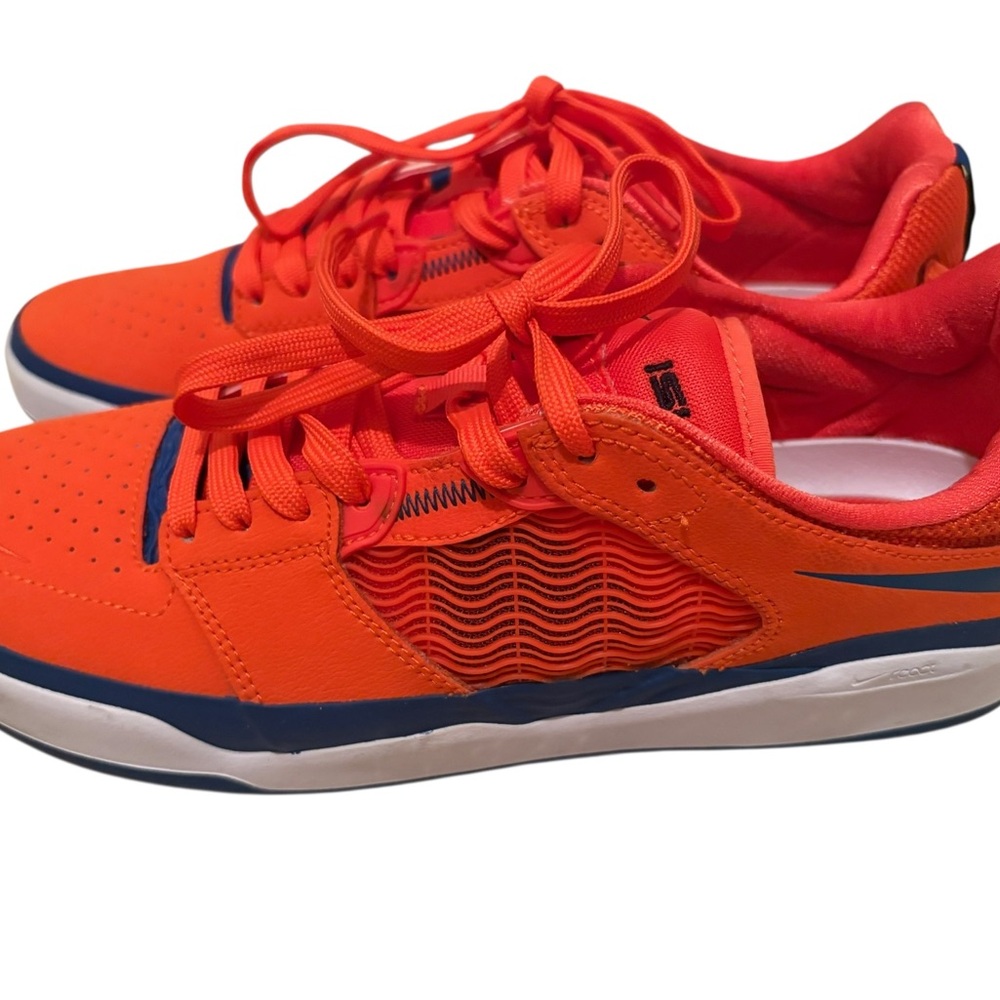 Nike Ishod Men's Vibrant Orange and Blue Sneakers